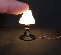 Desk Lamp (illuminatable miniature) 3D model