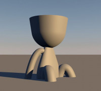 Ruppert Pot easy to print 3D model