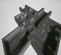 Prebuilt 20cmX20cm Openforge Sewers 3D model