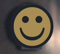 Happy" Smiley Lamp 3D model