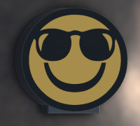 Cool" Smiley Lamp 3D model