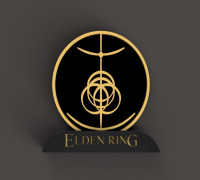 Elden Ring Medallion With Stand 3D model