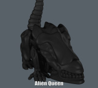 Alien Queen (Easy print no support) 3D model
