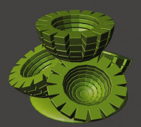 Cactus Vase v.04 3D model