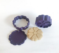 Flower bath bomb 2 inc 3D model