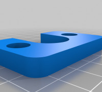 Customizable drape rod support 3D model