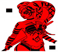 Darth Talon stencil 1 3D model