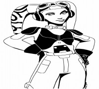 Hera Syndulla stencil 3D model