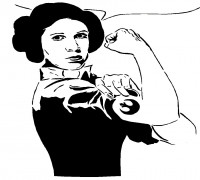 Princess Leia stencil 5 3D model