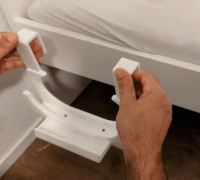 Tab Bed Holder (With Brass Inserts) 3D model