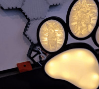 Dogs Paw Light Logo 3D model