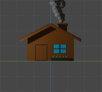 Chalet (low poly) 3D model