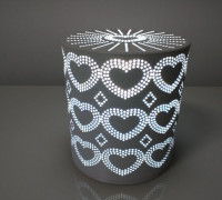 Heart Table Lamp 3D model