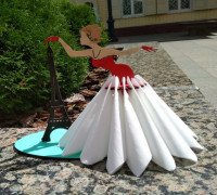 eiffel tower napkin holder 3D model