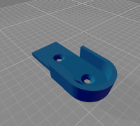 closet bar support 3D model