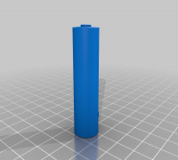 AA battery keychain 3D model