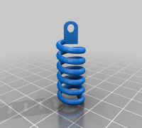 Spiral keychain 3D model