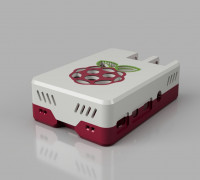 Malolo's screw-less / snap fit  customizable Raspberry Pi 4 Case & Stands 3D model