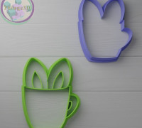 hare cookie cutter 3D model
