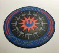 Star Wars Rogue Squadron Unit Patch Coaster / Plaque 3D model