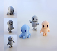 Wip: Tiny articulated bot 3D model