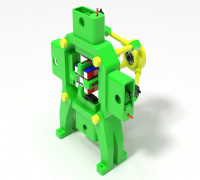 Fully 3D-Printed Rubik's Cube Solving Robot 3D model