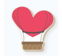 Cookie cutter heart balloon 3D model