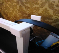 Earphone holder for computer display 3D model