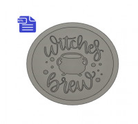 Witches Brew Coaster 3D model