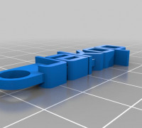 Jakop's Customized Message Keychain 3D model