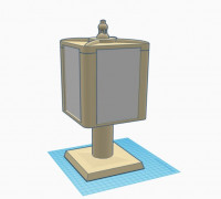 Modular Lithophane lamp 3D model
