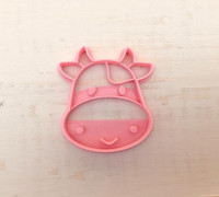 Cookie cutter Cow 3D model