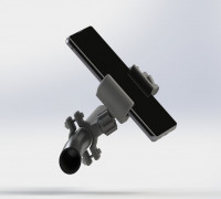 Universal Handlebar Phone Mount 3D model