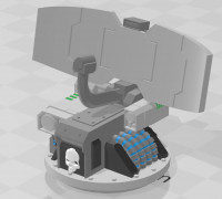 Hyperios Radar for Tarantula Base - Wh40k 3D model