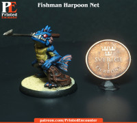 Fishman Harpoon & Net 3D model