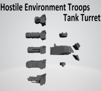 Hostile Environment Troops - Tank Turret 3D model