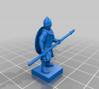 Middle Ages - Eastern Roman Heavy Infantry Command 3D model