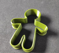 Cookie cutter - Gingerbread man 3D model