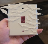 Spooky Light Switch Cover 3D model