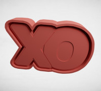 Silicone mold XO 3D model