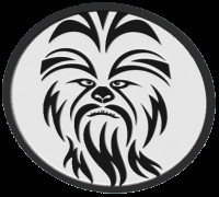 chewbacca coaster v3 3D model