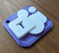 Microsoft Teams Logo Keychain (remix) 3D model
