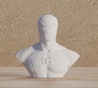 File: Spiderman bust in STL digital format 3D model