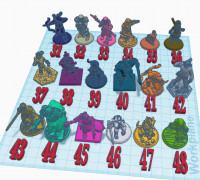 DnD Minis Pack 3 3D model