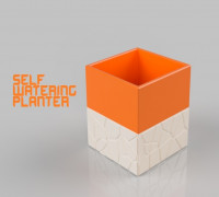 Self-Watering Planter 3D model