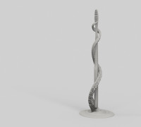 Octopus Arm Toothbrush Holder 3D model
