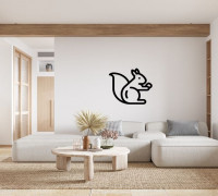 Squirrel Wall Decor 3D model