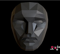 Squid Game Mask 3D model
