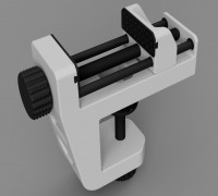 Clamp-On Vise - Fully 3D Printable 3D model