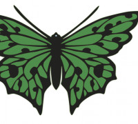 Wall art - butterfly 3D model